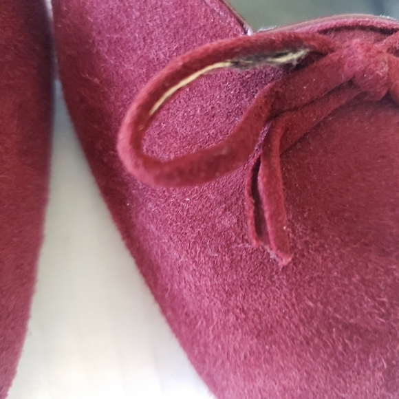 STUART WEIZTMAN BURGUNDY SUEDE PUMP HEEL SHOE SIZE 8M - Picture 10 of 15